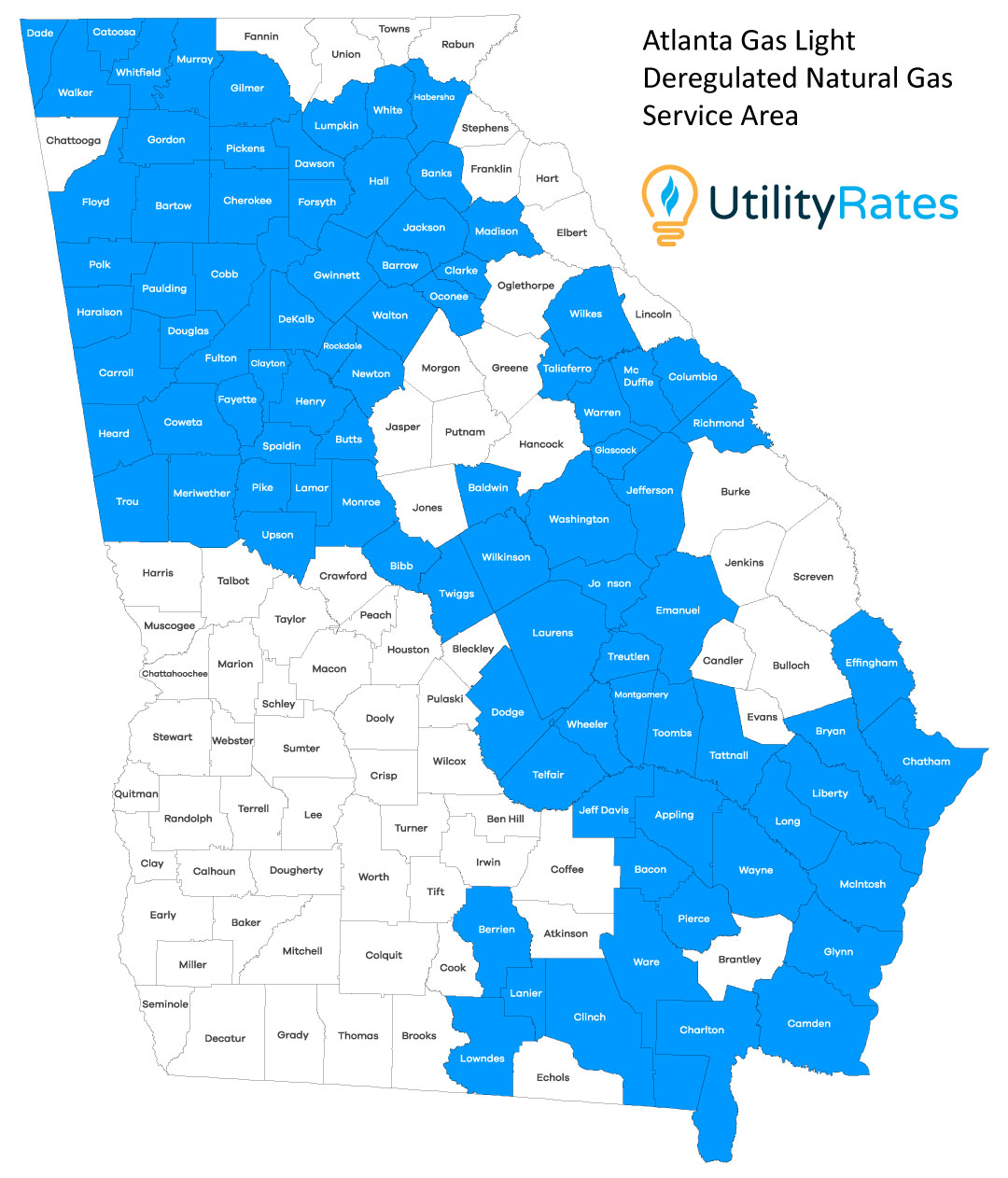 Atlanta Gas Light (AGL) Service Territory